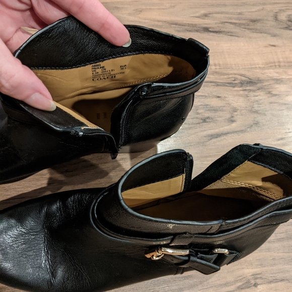 Coach Pauline Leather Ankle Booties 8.5M - Picture 2 of 8